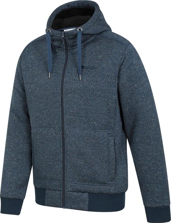 Actual product image Mountain Warehouse Mens Nevis II Faux Fur Hoodie (XXS)