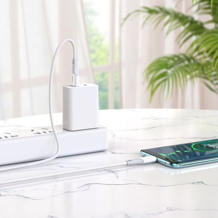 Actual product image Partner Telecom USB-A to USB-C X70, 60W, 3A, 1m, white (1 m)