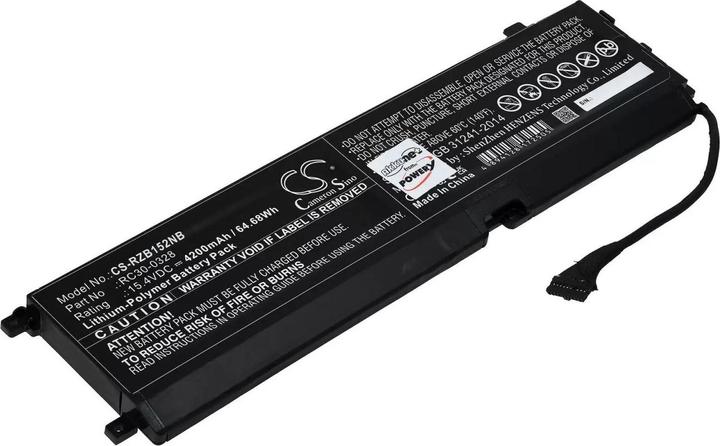 Image du produit AccuCell Batterie Razer Blade 15 2020, 15 2021, RZ09-0328, type RC30-0328 (4200 mAh)