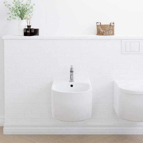 Actual product image Steinberg Series 350 bidet faucet, with drain set, projection 130mm, 0