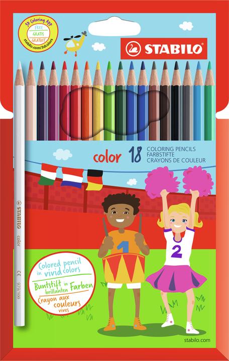 Produktbild STABILO Color (Mehrfarbig, Multicolor, 18 x)
