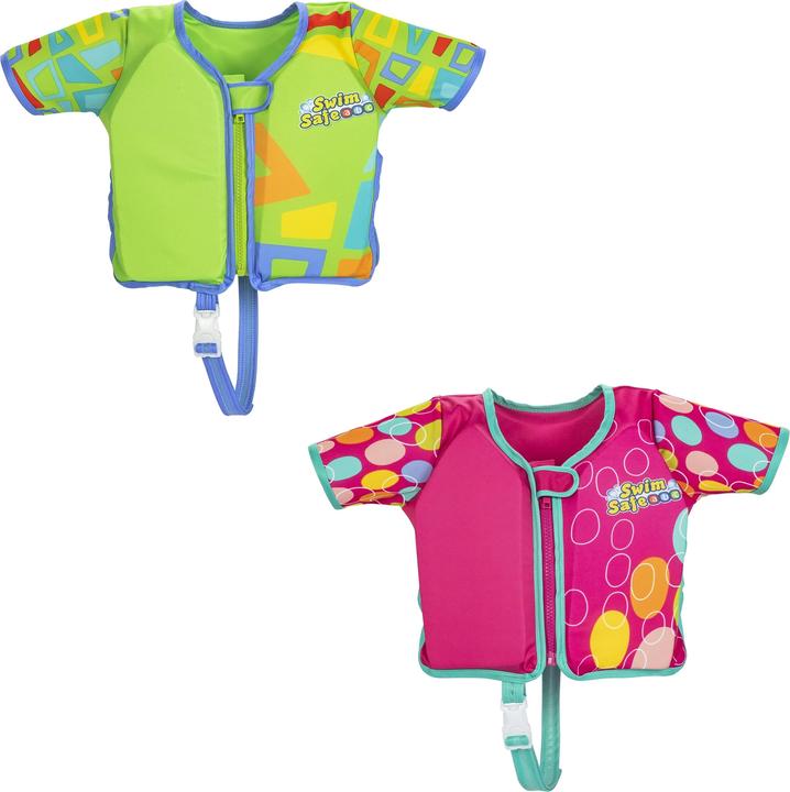 Image du produit Bestway Swim Safe ABC Svømme Traeningsvest UPF 50+ m/aermer, Skum 11-30 kg Grøn (Taille unique, 11 - 30 kg)