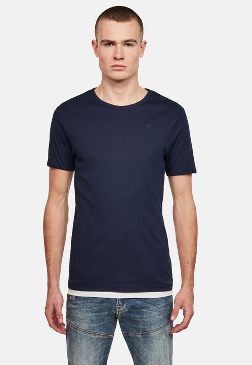Image du produit G-Star Short Sleeve Base T-Shirt Crew Neck 2-Pack Sartho Blu (S)