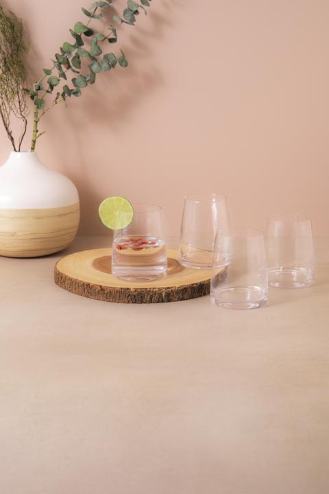 Immagine prodotto Mikasa Bicchieri da vino senza stelo in cristallo Palermo, set da 4, 350ml (0.35 l, 4 x)