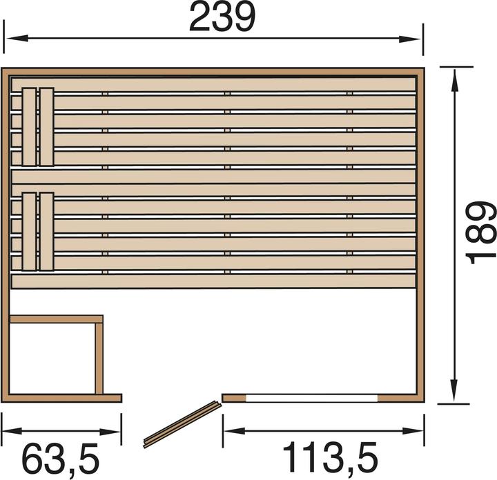 Produktbild Weka Holzbau MH-Sauna 538 GTF Gr.4 (Ohne Ofen)