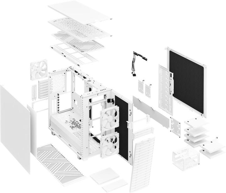 Produktbild Fractal Define 7 White Solid (mATX, Mini-ITX, ATX, E-ATX)