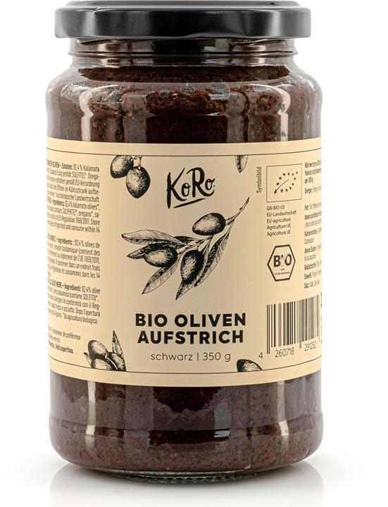 Image du produit KoRo Pâte à tartiner bio aux olives noires (350 g)