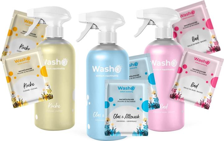 Produktbild Washo Oberflächenreiniger Putz-Set