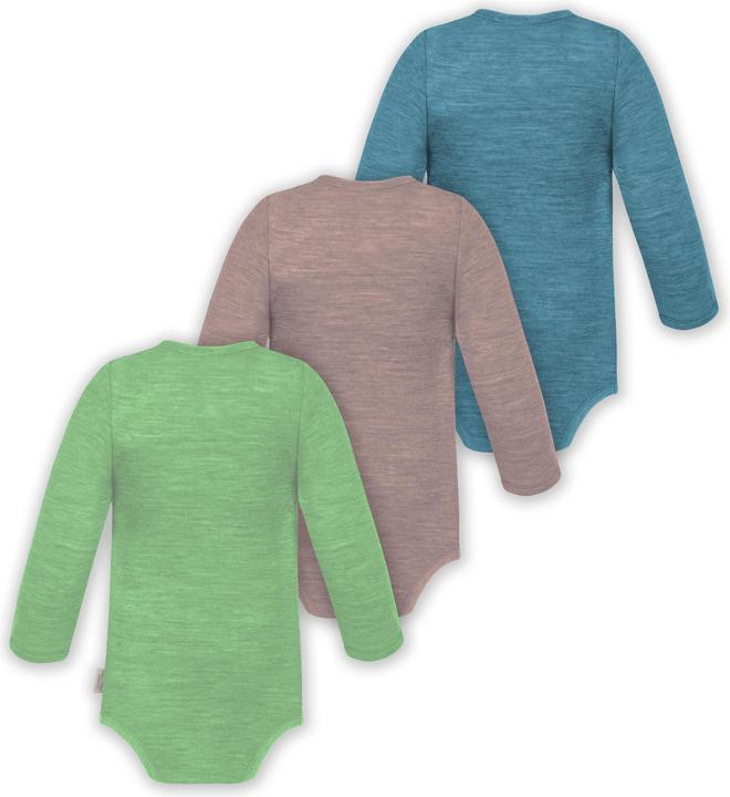 Immagine prodotto Normani Confezione da 3 pezzi di body a maniche lunghe in merino per bambino e bambina - 9355 (50)