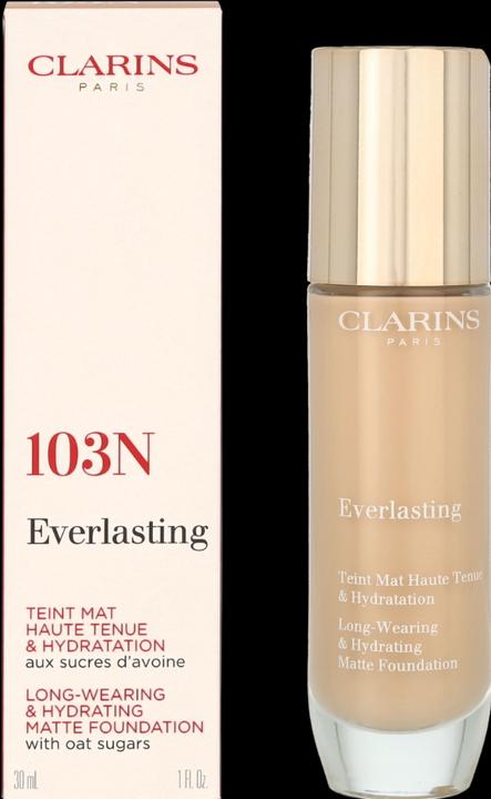 Actual product image Clarins Everlasting Foundation No.103N Ivory (103N Ivory)