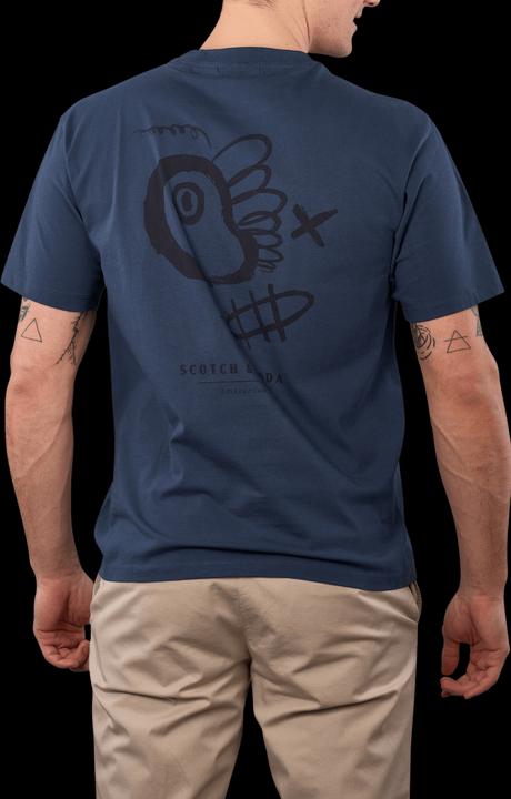 Image du produit Scotch & Soda Regular fit front and back artwork T-shirt (S)