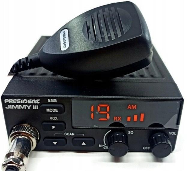 Actual product image President Jimmy III AM/FM CB radio Black