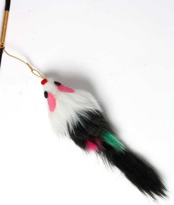 Immagine prodotto Karlie Canna da pesca per gatti con topolino di peluche (Gioca alla canna da pesca gatto)