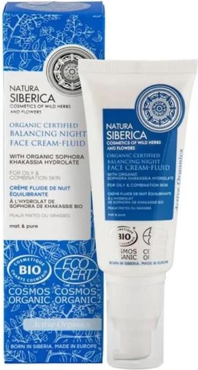 Natura Siberica Crème-Fluide Balancing Night Face (50 ml, Crème de nuit)