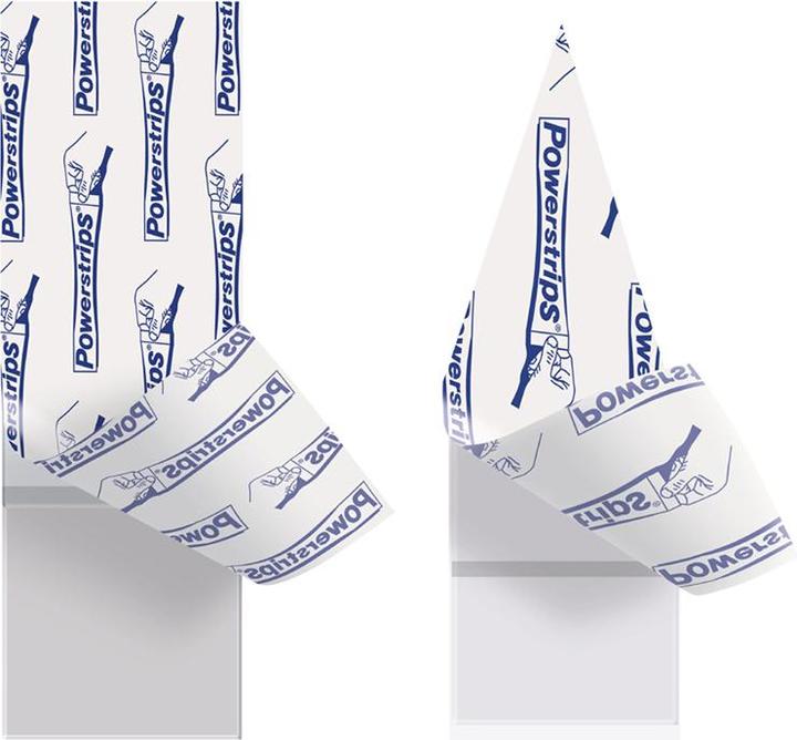 Actual product image tesa Powerstrips for glass, transparent adhesive strips
