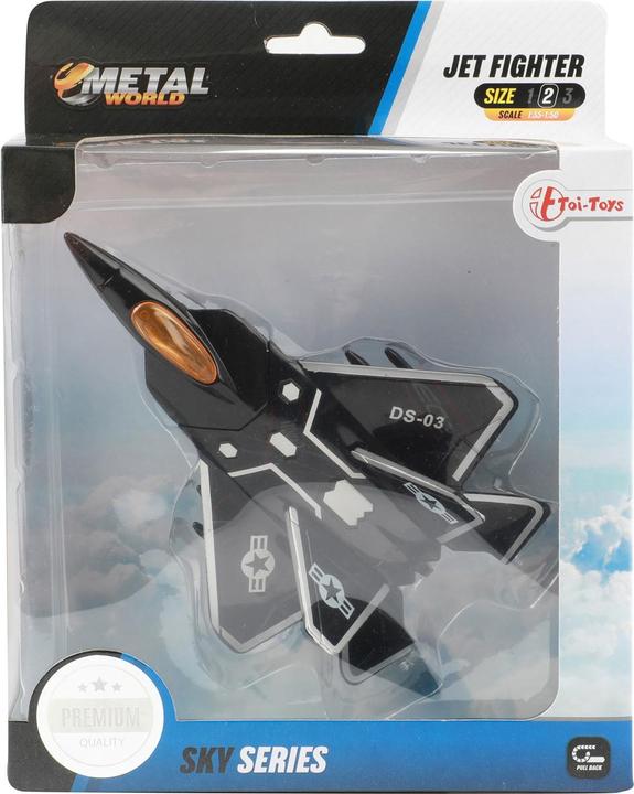 Actual product image Toi-Toys Retractable metal fighter aircraft