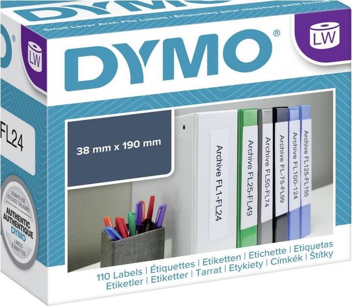 Produktbild Dymo S0722470 Ordner-Etiketten schmal