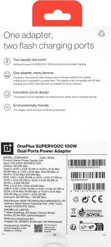 Actual product image OnePlus Supervooc Power Adapter (100 W)