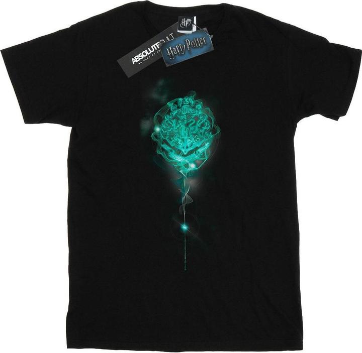 Actual product image Boys Hogwarts Crest Mist T-Shirt (140, 146)