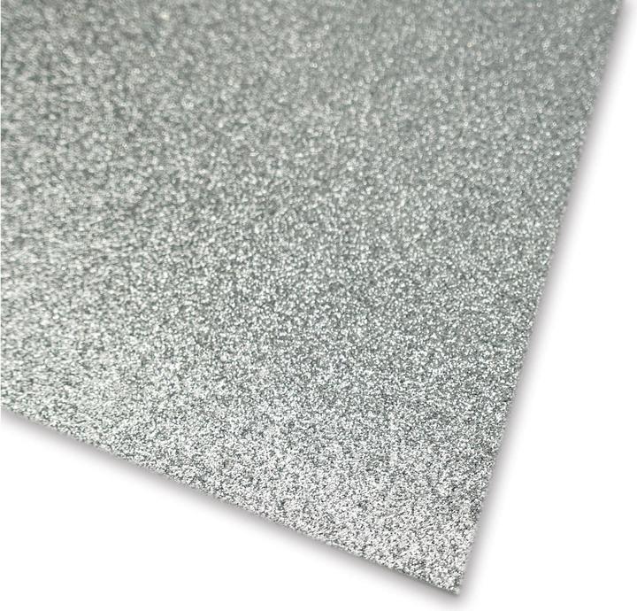 Produktbild Ursus Glitzerkarton A4, 300 g/m², 10 Blatt, Silber (330 g/m², 10 x)