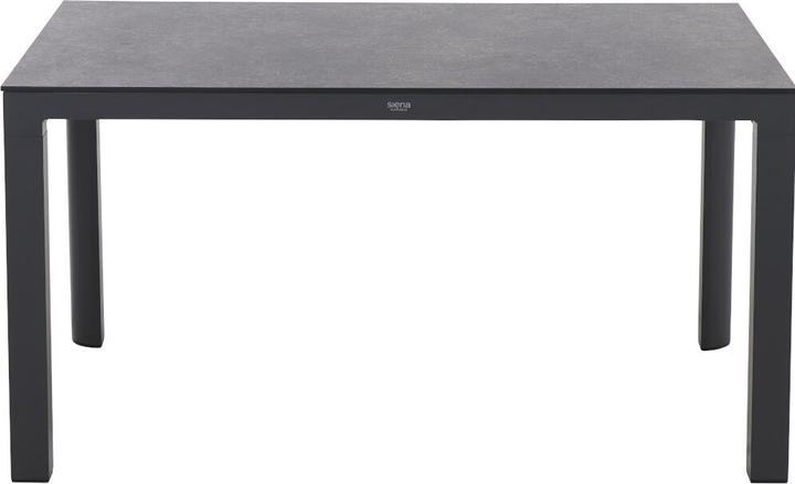 Immagine prodotto Siena Garden Silva Dining Tisch 137,5x90cm matt anthrazit / HPL titan (140 cm)