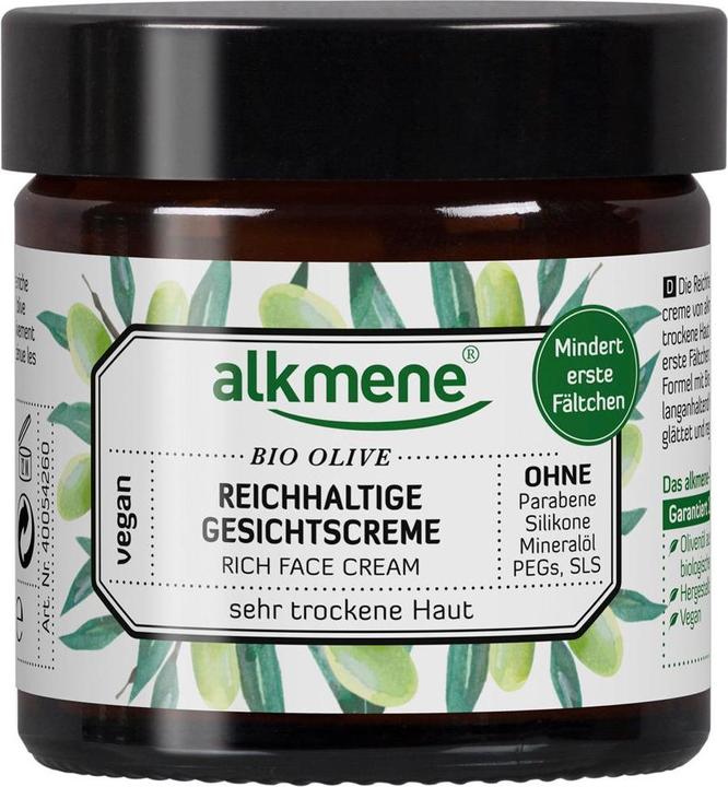 Image du produit Alkmene Crème riche pour le visage Bio Olive (50 ml, Crème 24h)