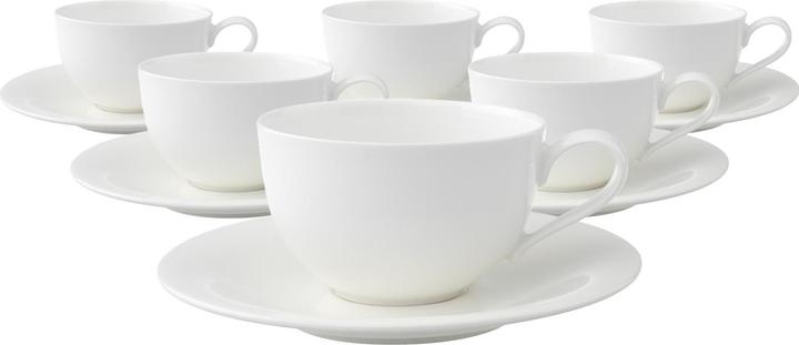 Immagine prodotto Villeroy & Boch Tazze da cappuccino Basic con piattini New Cottage (290 ml, 6 x)