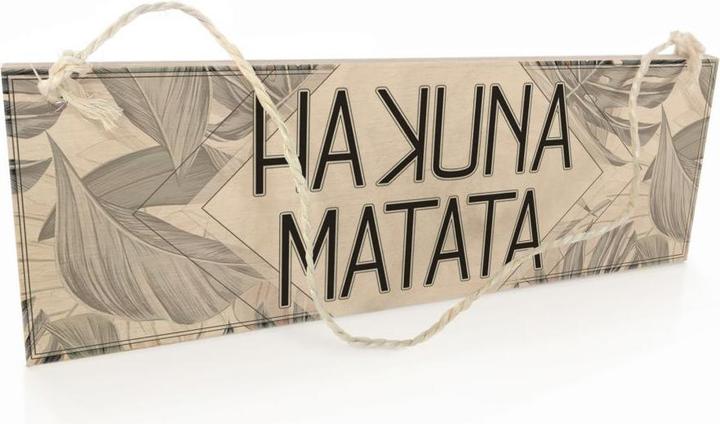 Image du produit Trenddeko Hakuna Matata (30 x 10 cm)