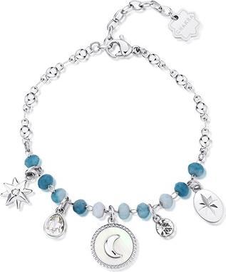 Brosway Charm Steel Bracelet With Chakra Beads And Charms Bhkb133
