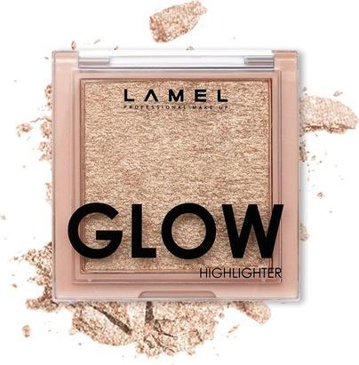 MyScreen Protector LAMEL Glow Highlighter Face Make Up and Contour Palette in Deep Vibrant Colors 3.8gr/0.13 oz 402 Sun (Highlighter)