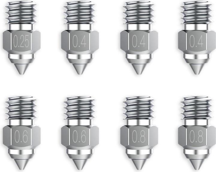 Image du produit Creality Buse-Nozzle Set MK cuivre plaqué 8 pièces (Tube de grenaillage)