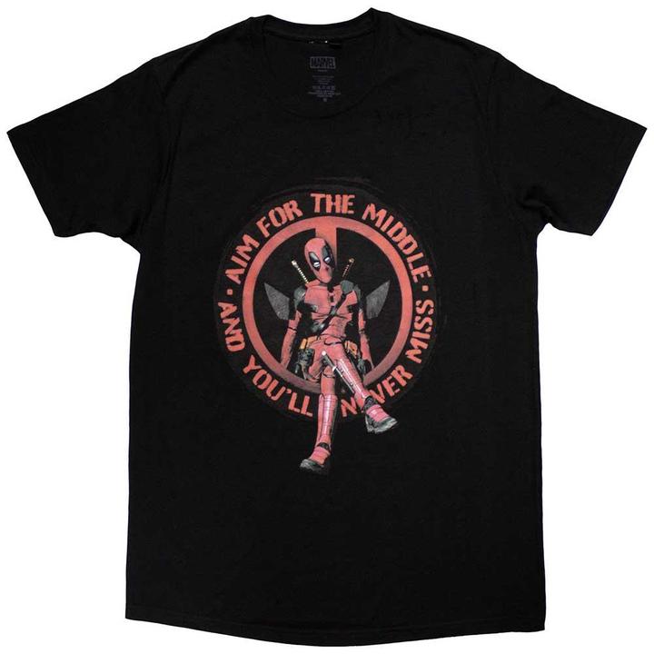 Immagine prodotto Deadpool Aim Middle Maglietta Adulto Unisex (L)