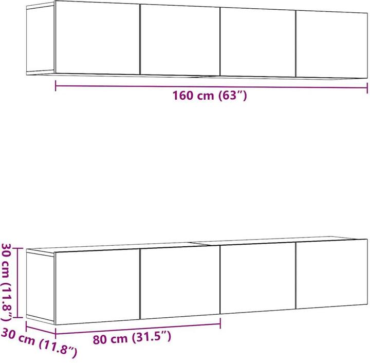 Image du produit VidaXL Avah (80 x 30 x 30 cm)