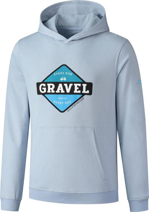 Shimano Men Hoodie Gravel indigo blue