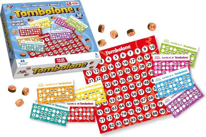 Garden Lights Tombola 48 Cards With Wooden Numbers