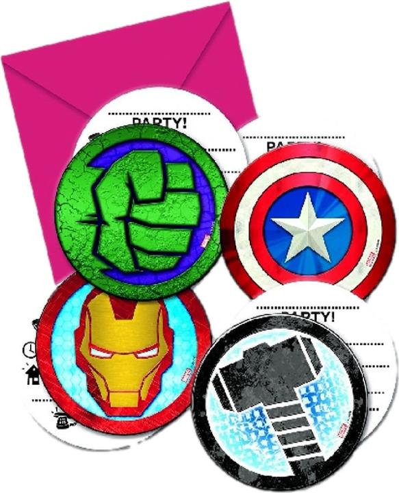 Actual product image JT Invitation cards Mighty Avengers