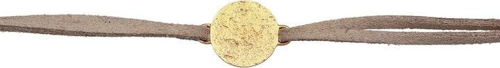 Actual product image Elli Choker, Plate, Textile Chain (Faux leather, 925 sterling silver, No gemstones, 36 cm)