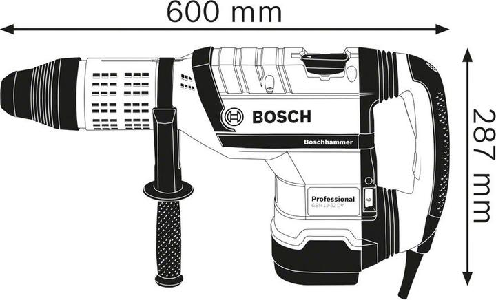 Actual product image Bosch Professional Gbh 12-52 Dv (Electrical connection)