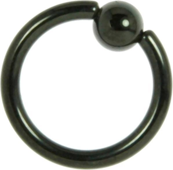 Actual product image Bijouteria Piercing (PVD coating (black), Titanium)