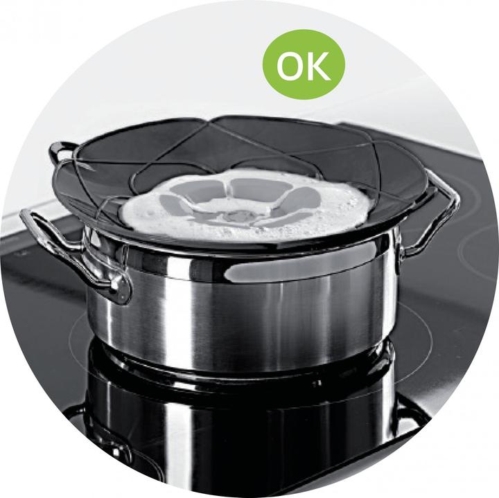 Produktbild Ibili Spritzschutzhaube Silikon Flexiform 29 cm Verhindert das Verschütten von Flüssigkeiten beim Kochen (Kunststoff)