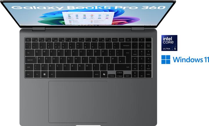 Actual product image Samsung Galaxy Book5 Pro 360 (16", Intel Core Ultra 5 226V, 16 GB, 512 GB, DE)