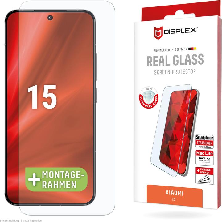 Image du produit Displex Real Glass, 2D Panzerglas (1 pièce(s), Xiaomi 15)