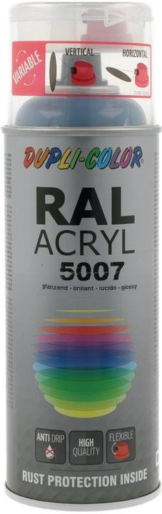 Actual product image Dupli-Color Glossy acrylic paint RAL 5007 brilliant blue (Brilliant blue, 0.40 l)
