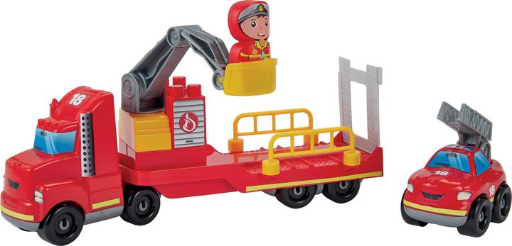 Actual product image Ecoiffier Abrick Fire Department Two Vehicles, Moving Elements 34 Accessories