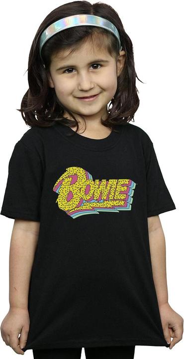 Immagine prodotto David Bowie Moonlight 90s Logo Maglietta Ragazze (140, 146)