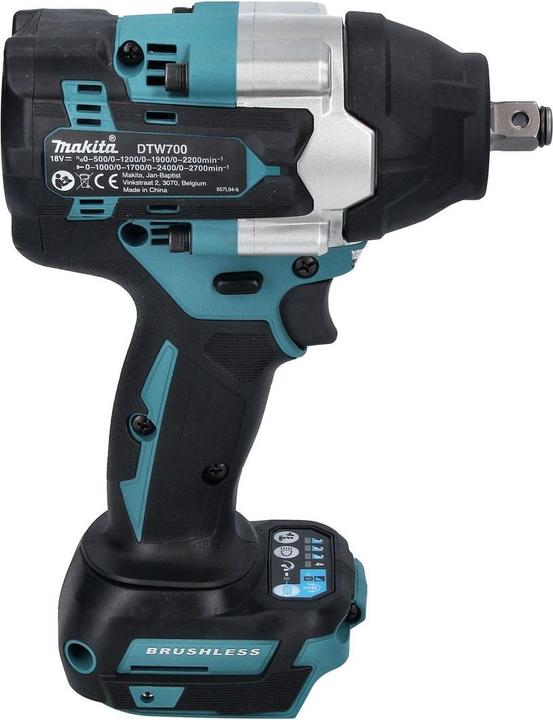 Actual product image Makita DTW 700 M1 Battery impact wrench 18 V 700 Nm 1/2" XPT Brushless + 1x battery 4.0 Ah - without (Rechargeable battery operated)