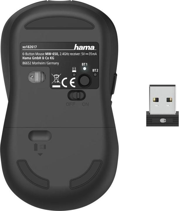 Actual product image Hama MW-650 Mouse For Right Handed (Wireless)