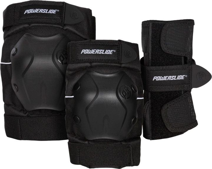 Actual product image Powerslide standard kneepad set (x3) (M, Knee pad, Elbow protectors, Wrist protectors, Unique specimen)