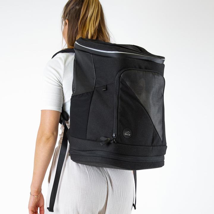 Actual product image LucyBalu HOP-ON Katzenrucksack (Cat, Safety closure)