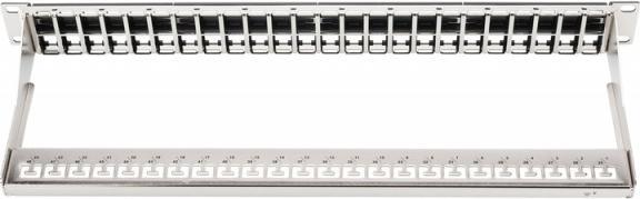 Produktbild Digitus Patch Panel Gehaeuse 1HE fuer Keystone Module 48-Port 48,3cm 19Zoll schwarz RAL 9005